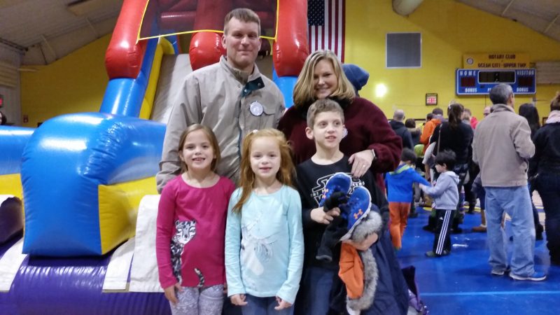 The Street family, of York, Pa., enjoyed the amusement rides inside the Sports and Civic Center.