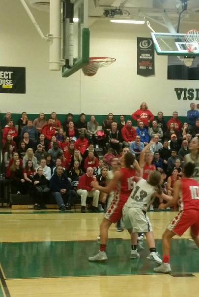 Ocean City Girls Basketball vs Mainland on 1/25. Ocean City won a close one 29-27 in front of a standing room only crowd. Photo Credit: A. McClellan