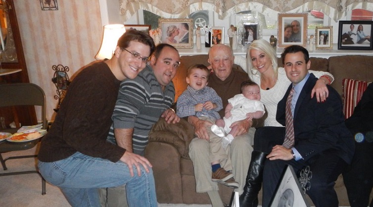 The Fiore Family at their home on 52nd Street, prior to the fire.