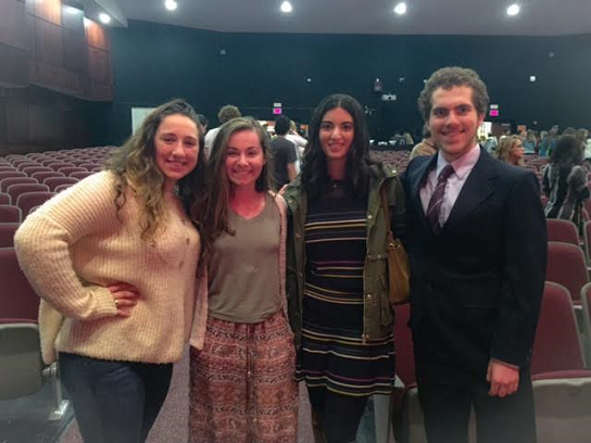 Former President Lia Palapanis and Vice President Katelyn McLaughlin with Current President Alina Chiccarine and VIce President Avi Rabia