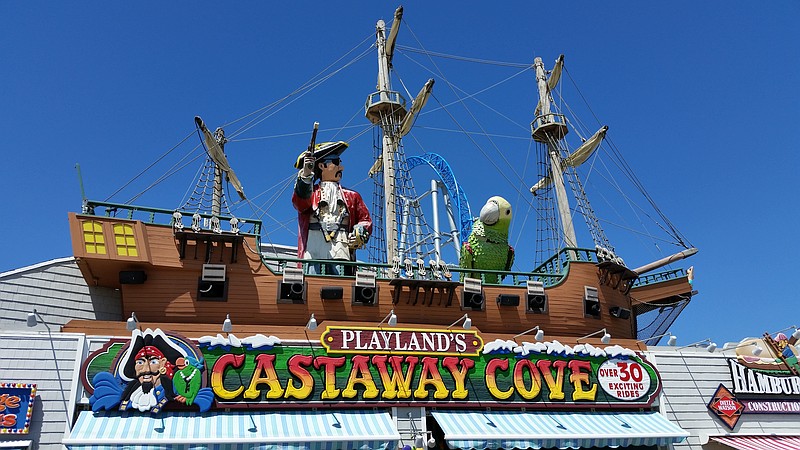 The iconic pirate ship at Playland's Castaway Cove will be rebuilt.