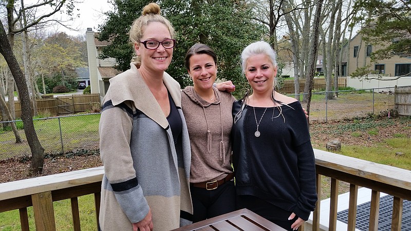 From left, Jeniffer Battersby, Kelly Hess and Stephanie Cook are helping to organize the fundraiser.