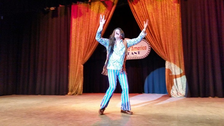  During the talent portion, Matthew Allen impersonated Sonny and Cher by performing their hit 