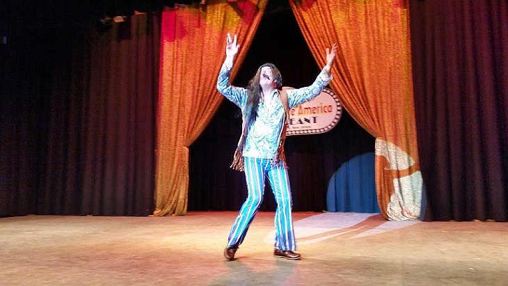   
 








  During the talent portion, Matthew Allen impersonated Sonny and Cher by
 performing their hit "I Got You Babe."
 








  During the talent portion, Matthew Allen impersonated Sonny and Cher by
 performing their hit "I Got You Babe."