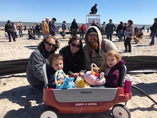 The Upshaw Family - Kurt and Leanne with their children Mia 3yrs old and Luca 2yrs old. Also shown is Linda Duca, Leanne's mother.