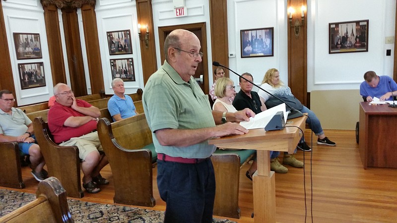 Marty Mozzo, chairman of the Ocean City Environmental Commission, delivered an annual report to Council.