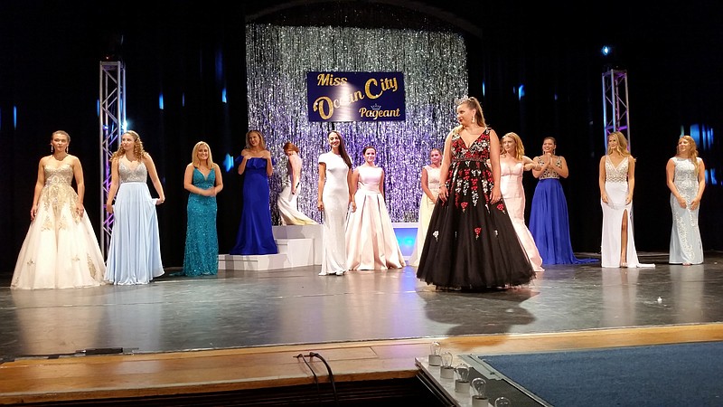 In a closing segment led by Miss Ocean City 2017 McKayla Perry, foreground, the contestants get ready for the selection of the winner.