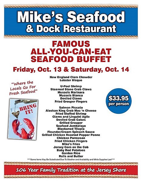 Mike's Seafood and Dock Restaurant - All you can eat special