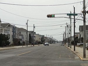 The full traffic signal at 18th Street and Wesley Avenue in Ocean City will be set to flashing mode until March.