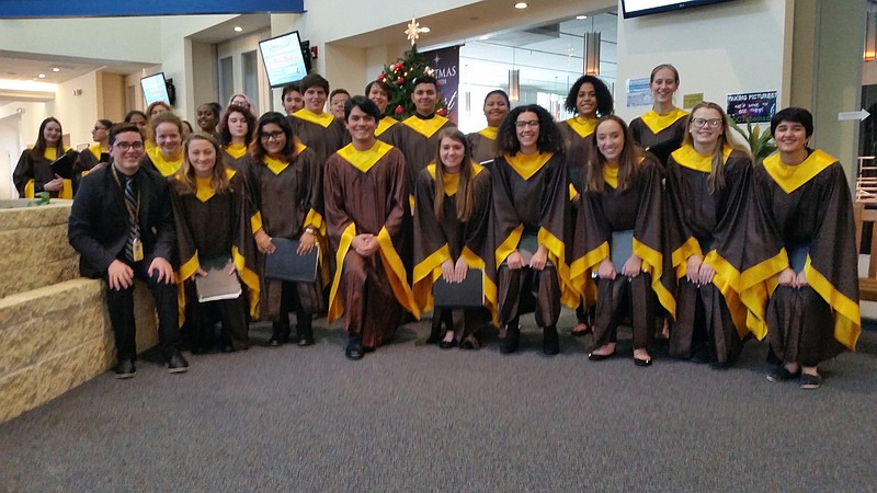 Members of the Absegami High School Choir were among the Christmas Chorale performers.