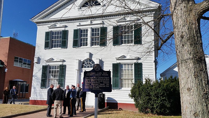 The Historic Cape May County Court House served as the setting for the swearing-in ceremony.