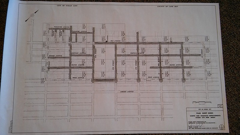 A map of the Third Street drainage project.