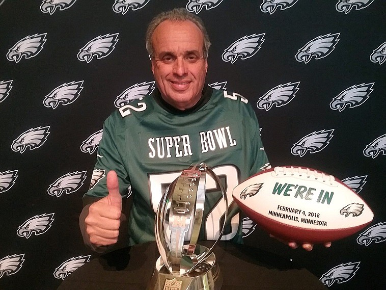 Keith Hartzell, seen here during the Eagles' Super Bowl run, is Council's longest-serving member.