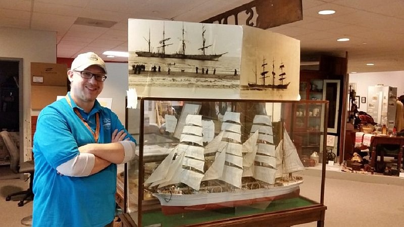 Jeff McGranahan, pictured in December 2017 at the Ocean City Historical Museum's Sindia shipwreck exhibit, has resigned as executive director.