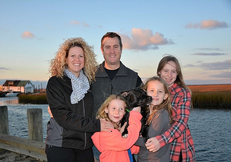 Liz and Kevin O'Brien, of Somers Point, with their children Teagen, Kasey and Farley and their dog Marley.