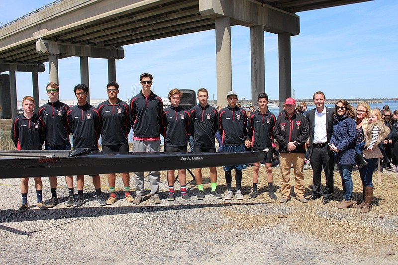 Mayor Jay Gillian and wife Michele with the Boys Crew.