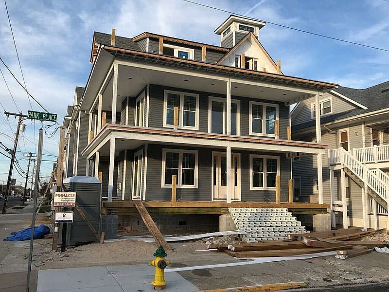 The owners of this home at 801-803 Park Place, which encroaches on the alley by two feet, agreed at a Zoning Board meeting to make some changes to the plan. 