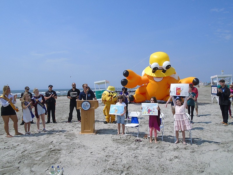 A coloring contest is on of the highlights of Martin Z Mollusk Day.