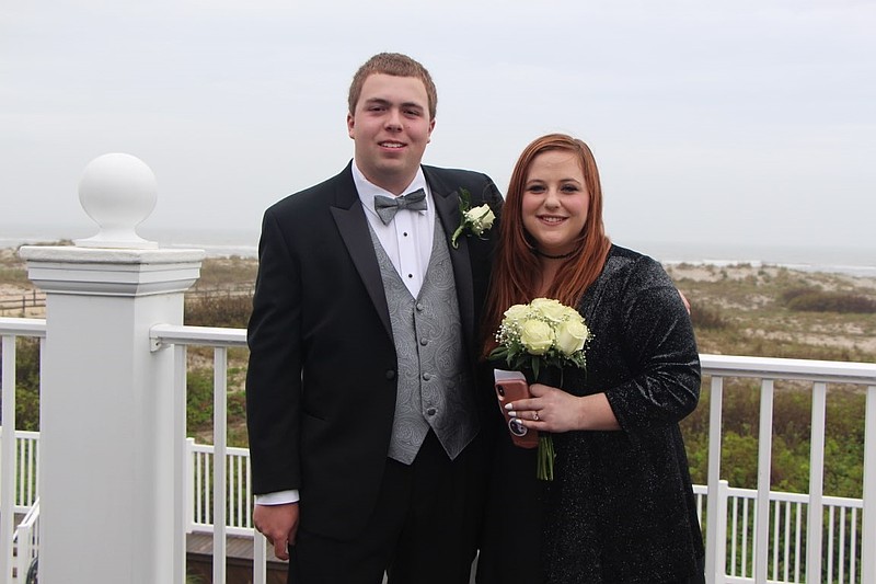 Ocean City High School juniors Grant Nuss and Dominique Marie DiPalma are ready for a memorable prom.