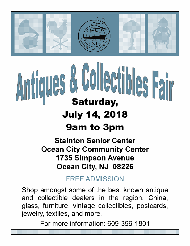 The Antiques &amp; Collectibles Fair is host to many interesting pieces of history including some rare items. (Courtesy Ocean City Historical Museum)