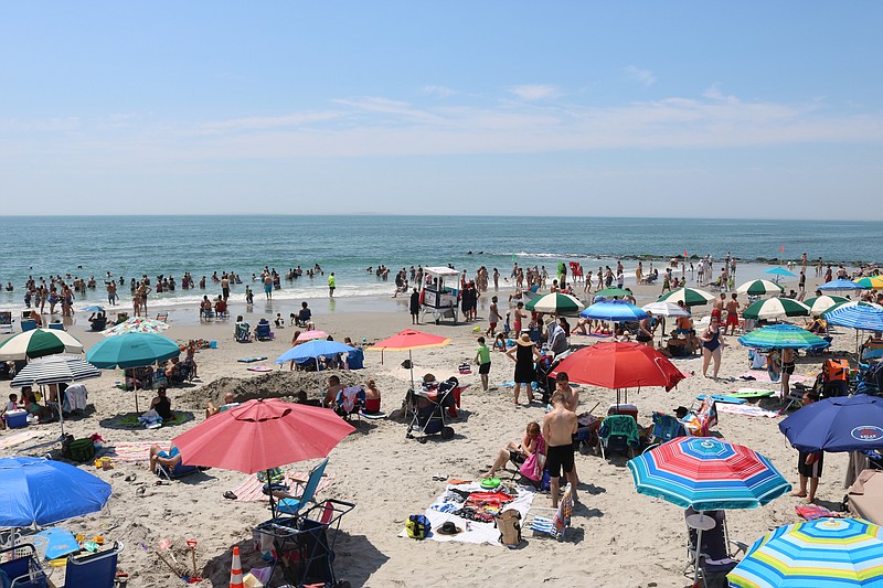 Ocean City's beach tag revenue, which annually tops all New Jersey resort towns, is nearly on par with last year's figures so far this summer.