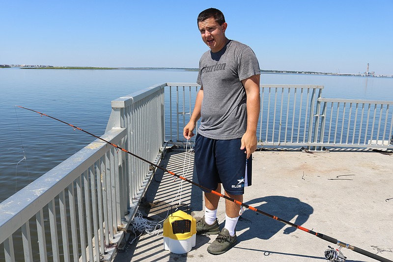 Steve Shultz says he has luck when he uses minnows as bait.