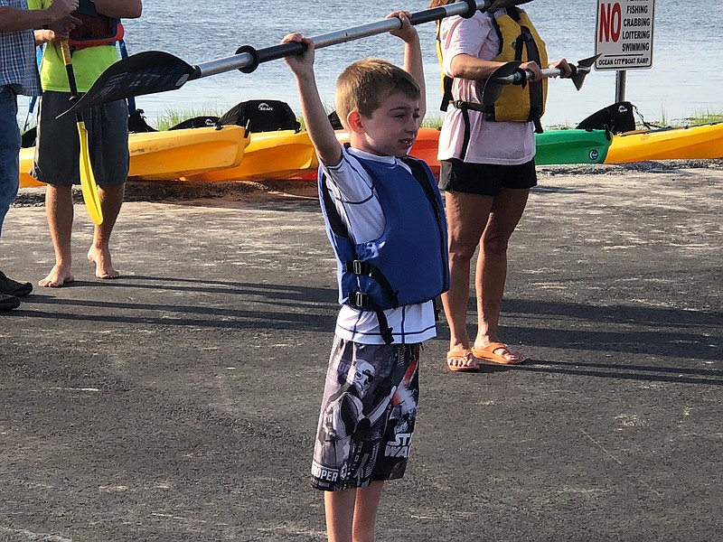 Safety is paramount at DAKS. Before every tour, there is paddle school. (Courtesy Alene Hartman)