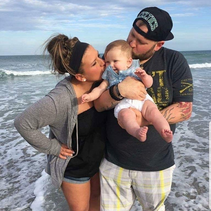 Erika and Bobby Raditz and their baby daughter, Emma, will enjoy a week’s vacation in Ocean City, courtesy of the American Legion Post 524 Rest and Relaxation Program.