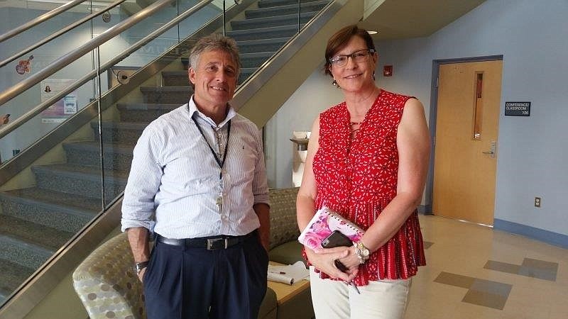 George Savastano, pictured with Sea Isle City Public Information Officer Katherine Custer, will serve as both Ocean City and Sea Isle City's business administrator under a proposed shared services agreement between both towns.