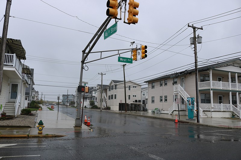 Ocean City streets saw flooding Sunday afternoon.