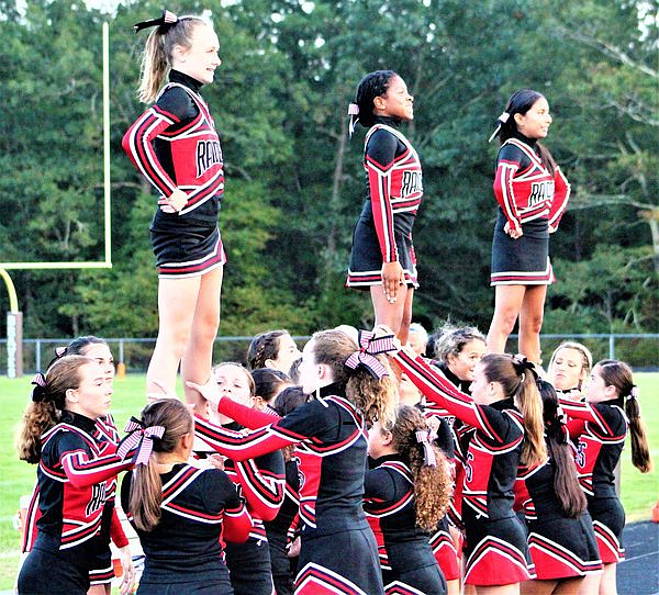 Ocean City's cheerleaders provided support last week against Absegami.