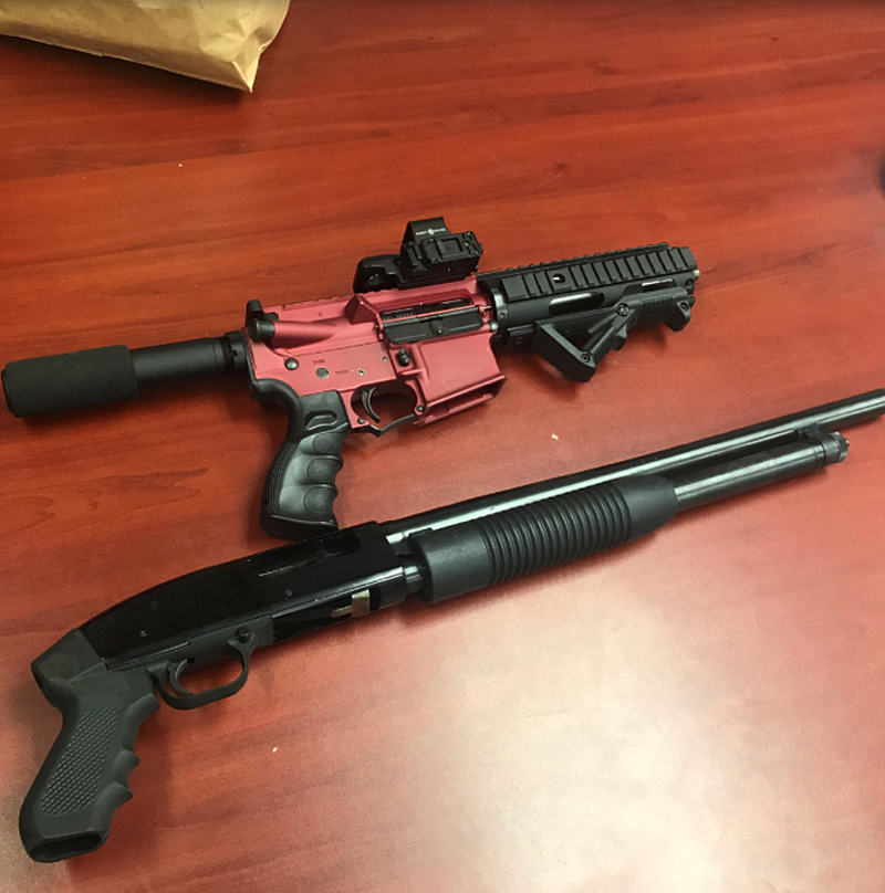 An AR-15 was among the weapons recovered Wednesday morning. (Photo provided by the Ocean City Police Department)