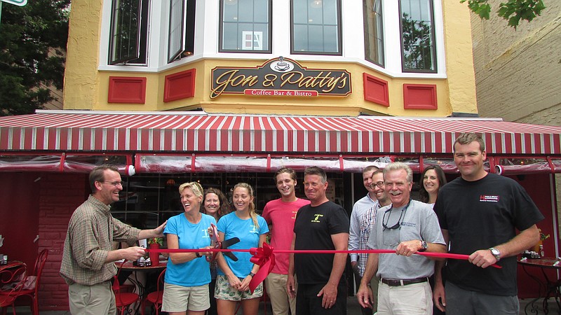 Jon and Patty's ribbon cutting ceremony. (Courtesy Ocean City Chamber of Commerce)