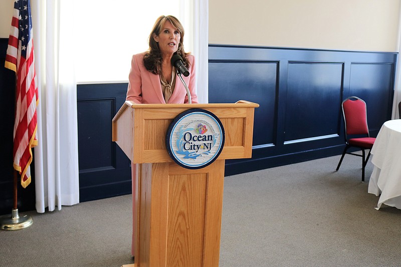 Executive Director of the Chamber Michele Gillian addresses an audience during the October 2018 business summit. The business workshop March 21 offers a host of information for local businesses.