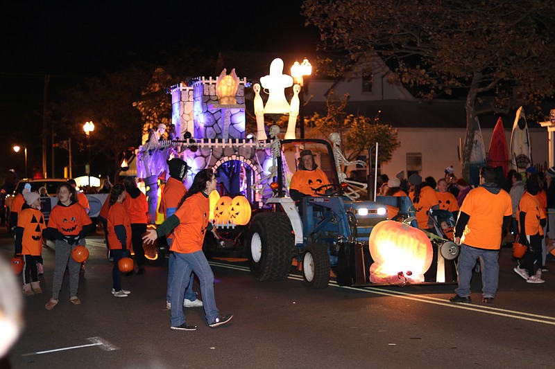 Boy Scout Troop 32 will be collecting food for the Community Food Cupboard during the Halloween Parade.