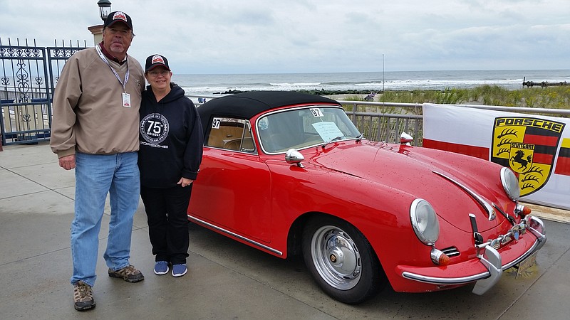 Porsche 356 Registry members Ron Gordon and Ellen Beck, two of the organizers of the show, say the Boardwalk provides a spectacular venue.