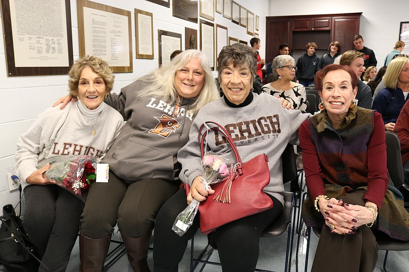 From left; Madison Khan's grandmother, Carmela Petrowsky, mother, Cindy Kahn, aunt,  Alice Cosice, and grandmother, Jonne Kahn, say thei are excited for Madison's future at Lehigh University.