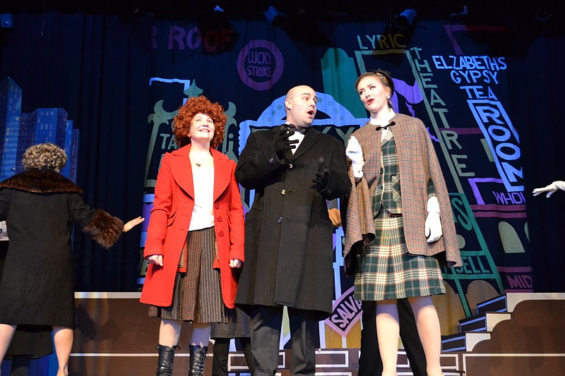 Annie (Camryn Schultheis), Mr. Oliver Warbucks (Gabriel Rodrigues) and Grace (Carin Lagerberg) perform the iconic song “N.Y.C.” during the production of "Annie" at the Ocean City Music Pier. (Photo courtesy of city of Ocean City)