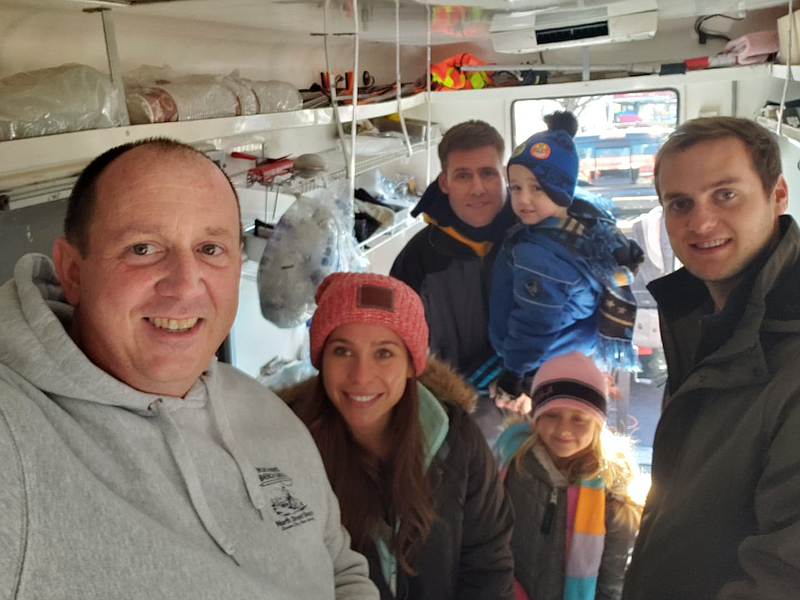 Jim Kolea’s selfie with his family working for City Light in Atlantic City on Christmas morning to help those less fortunate won OCNJDaily.com’s Christmas Photo Contest.