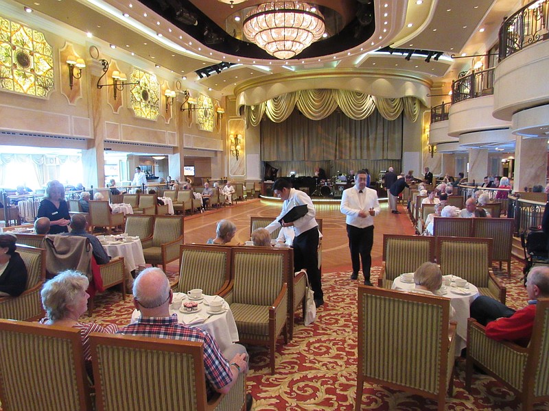 Afternoon tea on the Queen Victoria gives a glimpse of the grandeur of the ship.