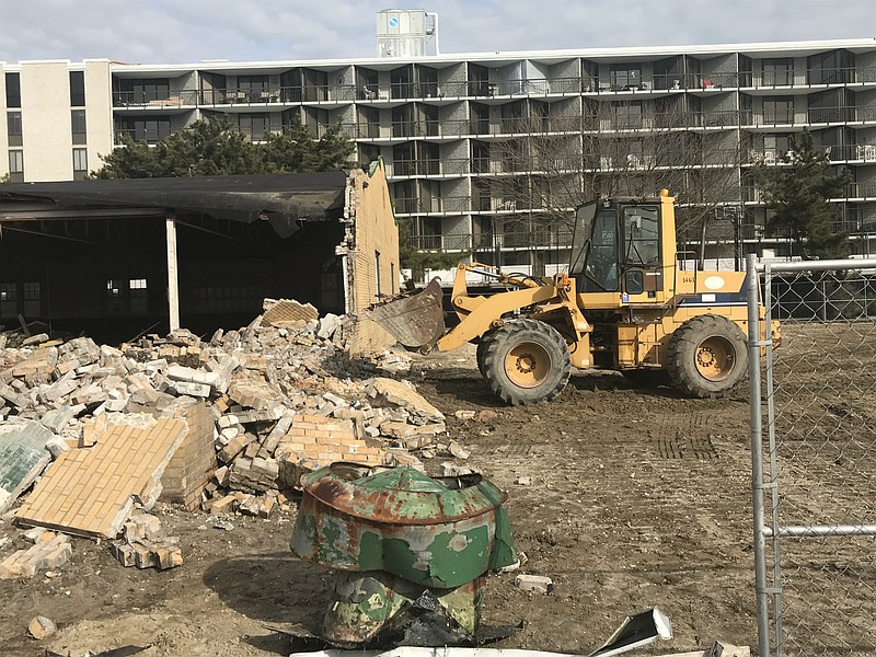 A Souders Excavation bulldozer in action.