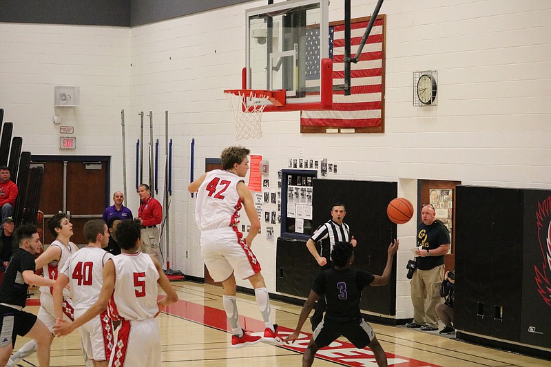 Ocean City defender Mike Rhodes makes a  huge block on CHW.