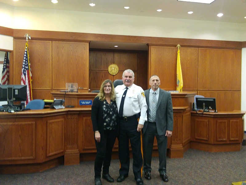 Sheriff Bob Nolan with Cindy and Michael Siderio.