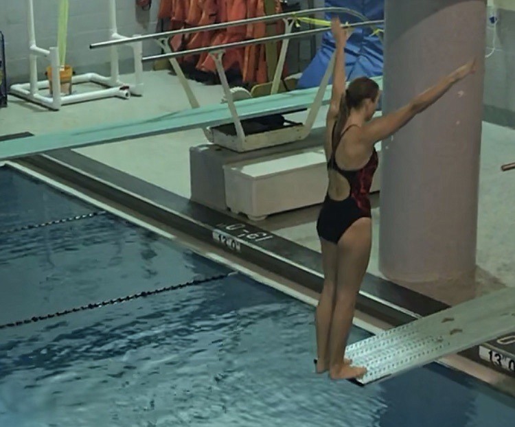 Isabella Wamsher says diving takes courage.