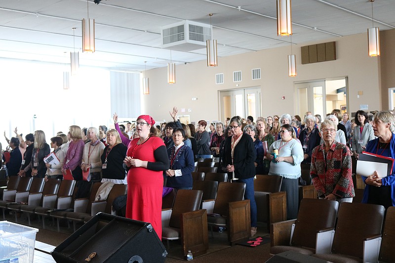 The Women's Conference inspired some audience members to sing along during a portion of the program.