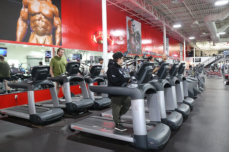 Members get to work on the treadmills in the Egg Harbor Township gym prior to COVID-19.