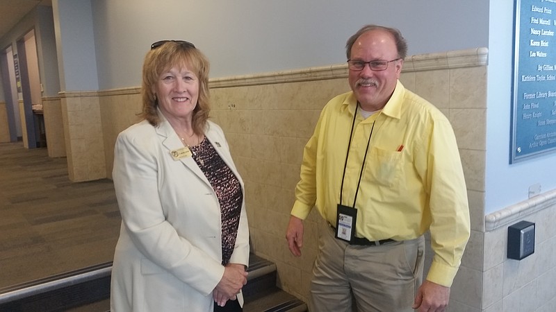 Cape May County Freeholder E. Marie Hayes and Cape May County Engineer Bob Church attended the Fourth Ward meeting.