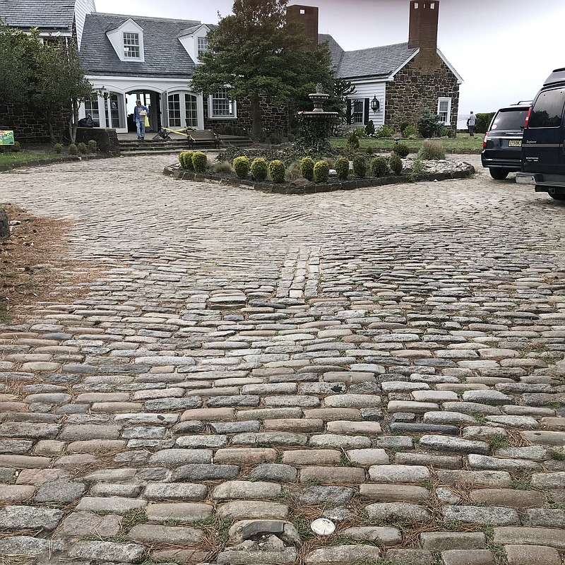 The cobblestone circular driveway at the former Kirkman estate harkens back to a bygone era in Ocean City.