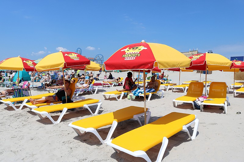 Frenchy's umbrella and lounge chair rentals occupied a prime piece of real estate on the Ninth Street beach last summer.