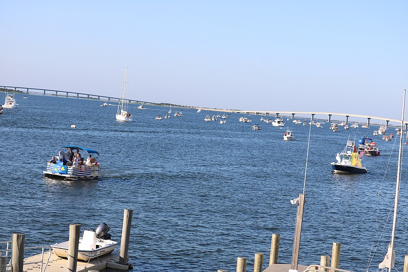 The Night in Venice parade showcased more than 80 boats.